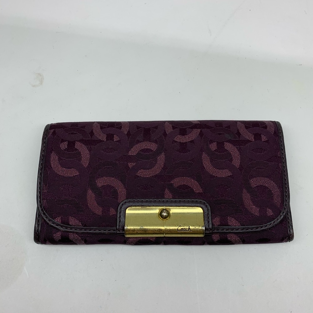 Purple Coach Wallet